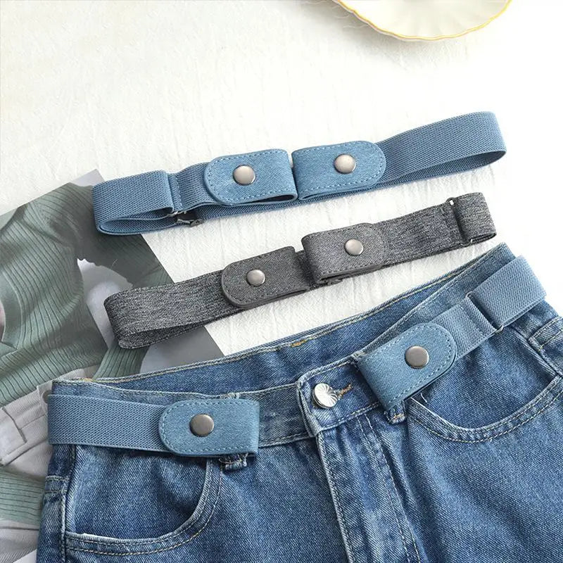 2/1PC No Buckle Belt Easy To Wear